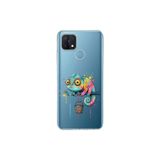 Oppo A15S ile Uyumlu Splash Bukalemun Tasarımlı Slimfit Şeffaf Silikon Kılıf