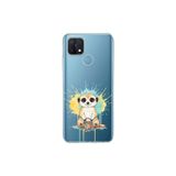 Oppo A15S ile Uyumlu Splash Mirket Tasarımlı Slimfit Şeffaf Silikon Kılıf