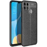 Oppo A15s Kılıf Deri Görünümlü Renk Atmayan Dayanaklı Silikon Kapak Niss