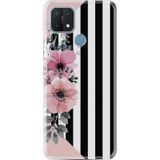 Oppo A15S Kilif Desenli Silikon Flowers 4 498534270