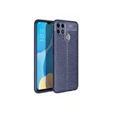 Oppo A15S Kılıf Uzun Ömürlü ve Dayanıklı Dermiq Premium Esnek Lüks Silikon Kapak - Midnight Blue
