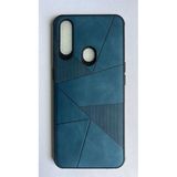 Oppo A31 2020 Deri Görünüm Koyu Mavi Kılıf