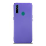 Oppo A31 ile uyumlu Kapak Içi Kadife Lansman Silikon Kılıf - Mor