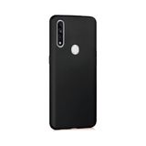 Oppo A31 İle Uyumlu Kılıf Kamera Korumalı Silikon Rubber Arka Kapak Siyah