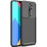 Oppo A5 2020 /a9 2020 Uyumlu Karbon Desenli Negro Silikon Kılıf Siyah
