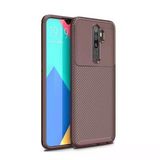 Oppo A5 2020 / A9 2020 Uyumlu Karbon Desenli Negro Silikon Kılıf