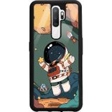 Oppo A5 2020 Anime Astronot Tasarımlı Glossy Telefon Kılıfı Çok Renkli