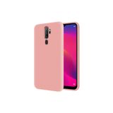 Oppo A5 2020 Içi Kadife Soft Logosuz Lansman Silikon Kılıf - Pembe