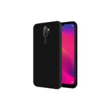 Oppo A5 2020 Içi Kadife Soft Logosuz Lansman Silikon Kılıf - Siyah
