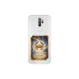 Oppo A5 2020 ile Uyumlu Burç Kartları Yangeç Tasarımlı Şeffaf Silikon Kılıf