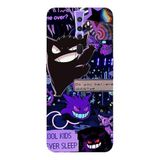 Oppo A5 2020 İle Uyumlu Siyah Midnight Glitch Desenli Silikon Kılıf