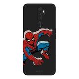 Oppo A5 2020 İle Uyumlu Siyah Ready To Leap Desenli Silikon Kılıf