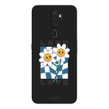 Oppo A5 2020 İle Uyumlu Siyah Twisted Love Desenli Silikon Kılıf