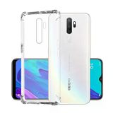 Oppo A5 2020 Kılıf Nitro Anti Shock Darbe Emici Köşe Korumalı Şeffaf Silikon Kapak