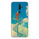 Oppo A5 2020 Uyumlu Astronot Gökyüzü Baskılı Silikon Kılıf