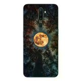 Oppo A5 2020 Uyumlu Ay Gökyüzü Baskılı Silikon Kılıf