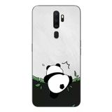Oppo A5 2020 Uyumlu Bambuya Çıkan Panda Baskılı Silikon Kılıf