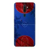 Oppo A5 2020 Uyumlu Basketbol Sahası Baskılı Silikon Kılıf