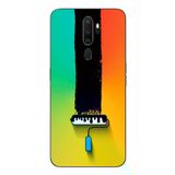 Oppo A5 2020 Uyumlu Boya Rulosu Baskılı Silikon Kılıf