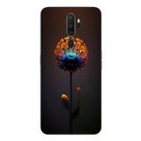 Oppo A5 2020 Uyumlu Büyülü Çiçek Baskılı Silikon Kılıf