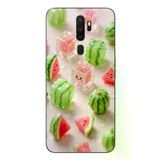 Oppo A5 2020 Uyumlu Buzlu Karpuz Baskılı Silikon Kılıf