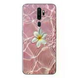 Oppo A5 2020 Uyumlu Dalgalı Papatya Baskılı Silikon Kılıf