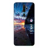 Oppo A5 2020 Uyumlu Deniz Günbatımı Baskılı Silikon Kılıf