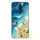 Oppo A5 2020 Uyumlu Deniz Yıldızı Tatilde Baskılı Silikon Kılıf