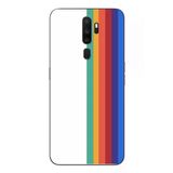 Oppo A5 2020 Uyumlu Gökkuşağı Baskılı Silikon Kılıf