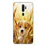 Oppo A5 2020 Uyumlu Golden Köpek Baskılı Silikon Kılıf