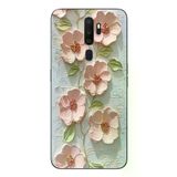 Oppo A5 2020 Uyumlu Gül Kurusu Baskılı Silikon Kılıf