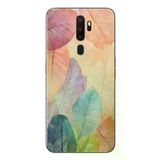 Oppo A5 2020 Uyumlu Hafif Yapraklar Baskılı Silikon Kılıf