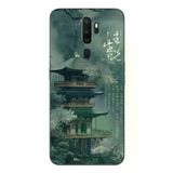 Oppo A5 2020 Uyumlu Japon Evleri Baskılı Silikon Kılıf