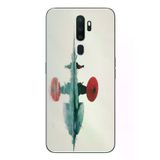Oppo A5 2020 Uyumlu Japon Şemsiyesi Baskılı Silikon Kılıf