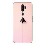 Oppo A5 2020 Uyumlu Kalp Siyah Uçak Baskılı Silikon Kılıf