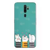 Oppo A5 2020 Uyumlu Kedi Patileri Baskılı Silikon Kılıf