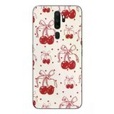 Oppo A5 2020 Uyumlu Kiraz Bukleleri Baskılı Silikon Kılıf