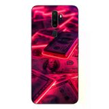 Oppo A5 2020 Uyumlu Kızıl Dolarlar Baskılı Silikon Kılıf