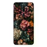 Oppo A5 2020 Uyumlu Koyu Çiçekler Baskılı Silikon Kılıf