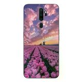 Oppo A5 2020 Uyumlu Lale Bahçesi Baskılı Silikon Kılıf