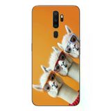 Oppo A5 2020 Uyumlu Lamalar Baskılı Silikon Kılıf