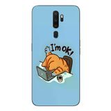 Oppo A5 2020 Uyumlu l'M Ok Baskılı Silikon Kılıf