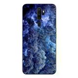 Oppo A5 2020 Uyumlu Mor Bulutlar Baskılı Silikon Kılıf