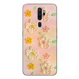 Oppo A5 2020 Uyumlu Pastel Papatya Baskılı Silikon Kılıf