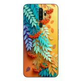 Oppo A5 2020 Uyumlu Pastoral Çicekler Baskılı Silikon Kılıf
