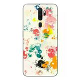 Oppo A5 2020 Uyumlu Renkli Boyalar Baskılı Silikon Kılıf
