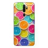 Oppo A5 2020 Uyumlu Renkli Lime Dilimler Baskılı Silikon Kılıf