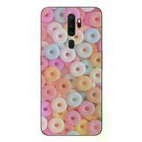 Oppo A5 2020 Uyumlu Renkli Yuvarlak Şekerler Baskılı Silikon Kılıf