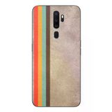 Oppo A5 2020 Uyumlu Retro Gökkuşağı Baskılı Silikon Kılıf