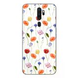 Oppo A5 2020 Uyumlu Sade Tek Çiçekler Baskılı Silikon Kılıf